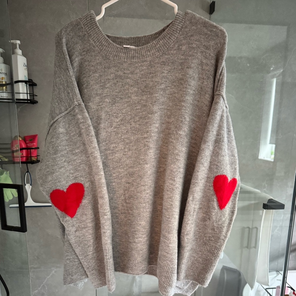 CeCe Gray Knit Sweater